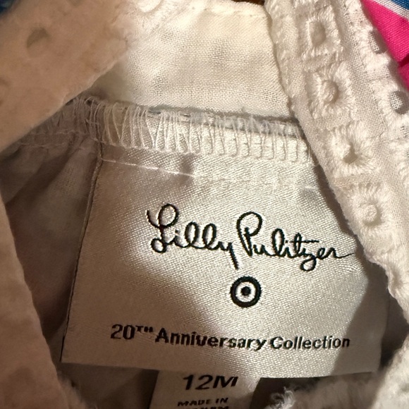 Lilly Pulitzer Kids Dress with Blue and Pink Patterns - Picture 3 of 4